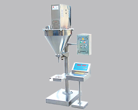 實(shí)拍半自動粉劑包裝機(jī)  速度快扭距大、可灌裝多種粉劑